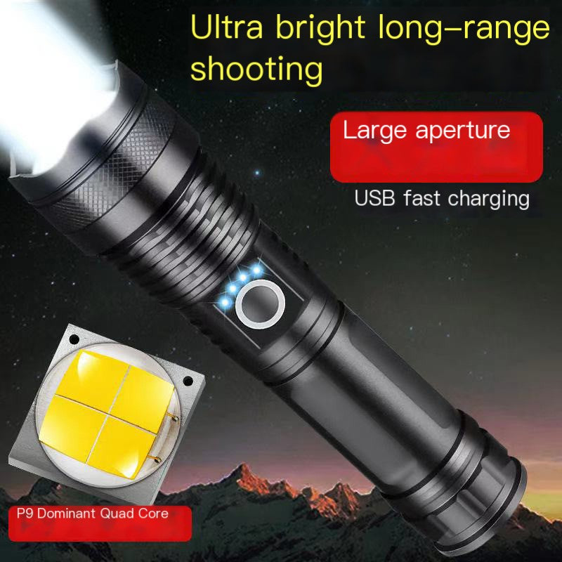 P50 Tactical Flashlight - USB Rechargeable & Portable